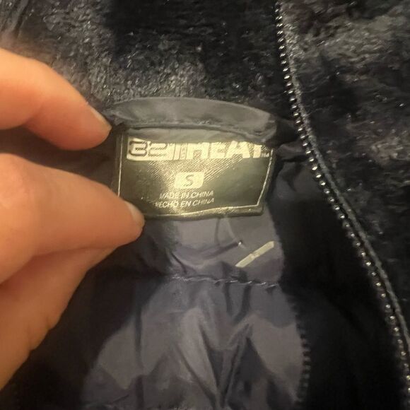 32 degrees stormy night Mixed Media Plush Jacket Size Small - Picture 8 of 9